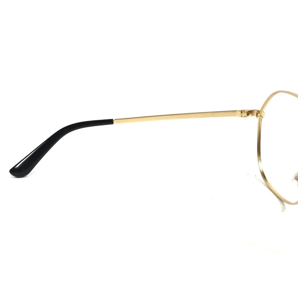 Vogue Eyeglasses Frames VO4022-S 352/11 Black Gold Geometric Wire Rim 55-17-135